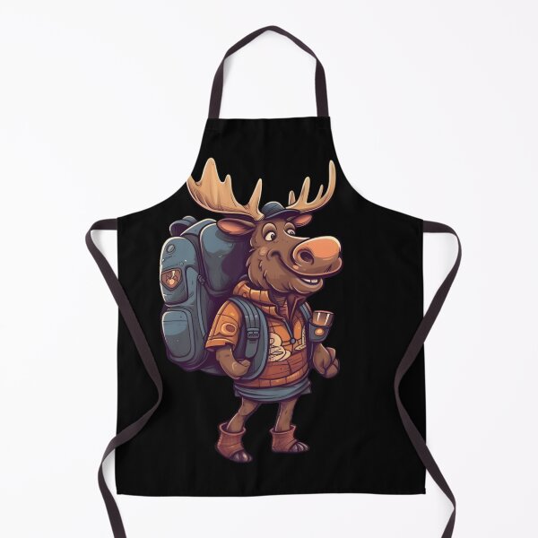 Item preview, Moose Hiking Camping Wilderness Campers designed and sold by wrinkledhippie.