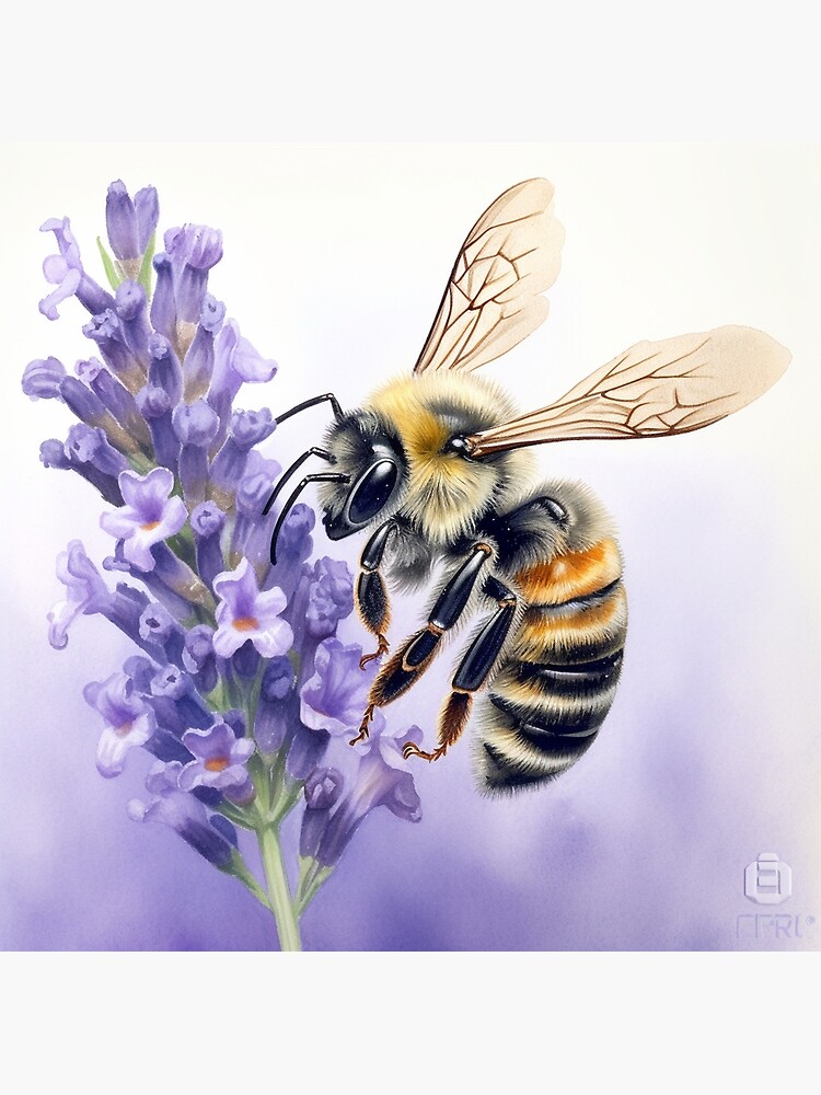 Capturing the Elegance of a Honey Bee Poster for Sale by SimplyScene