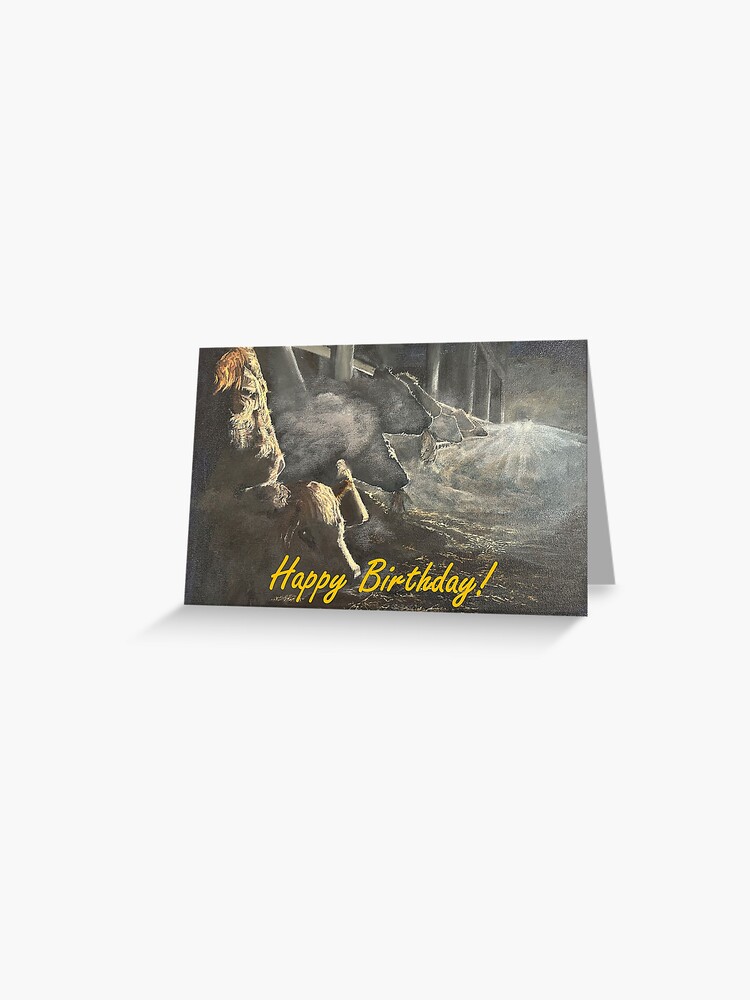 Thumbnail 1 of 2, Greeting Card, Feeding Time - Birthday Card designed and sold by EuniceWilkie.