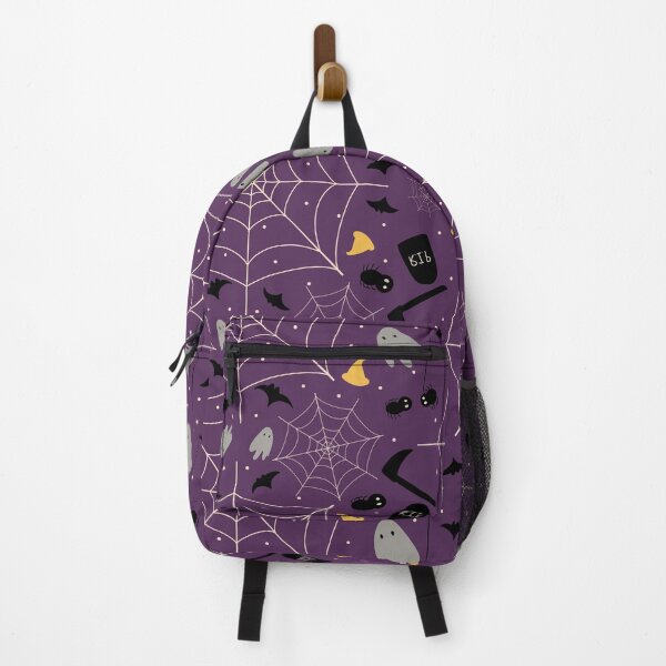 Item preview, Halloween pattern background with ghost and spider designed and sold by nuttcutee.