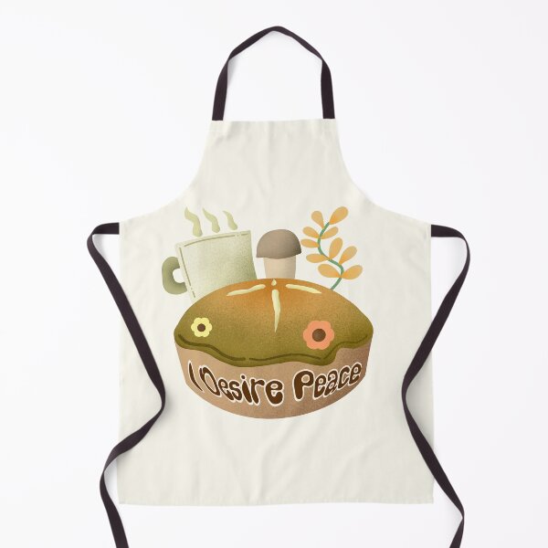 Item preview, I Desire Peace pie art cottagecore and hygge sticker by DozyJov designed and sold by DozyJov.