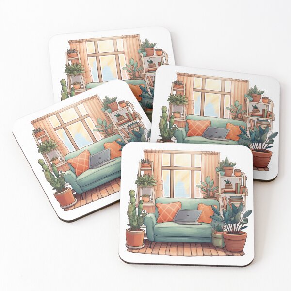 Item preview, Minimalistic Cozy Work From Home Sticker designed and sold by SamcroMike.
