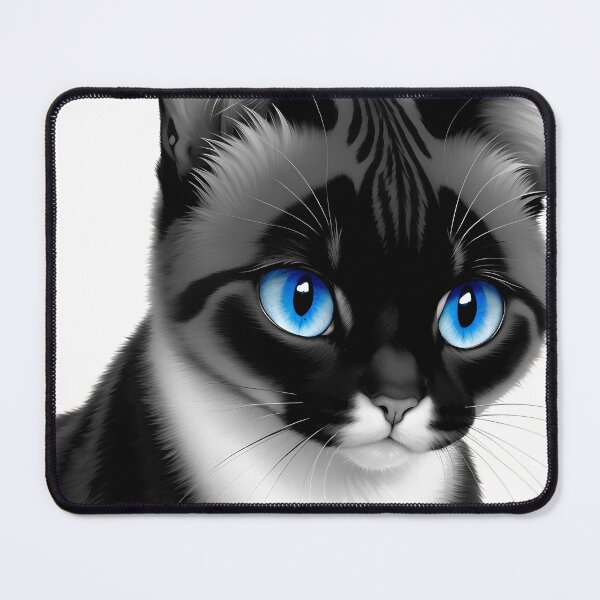 Item preview, Monochrome cute Siamese cat designed and sold by Animal-Avenue.