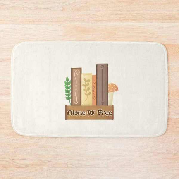 Item preview, Alone and free books cottagecore and hygge sticker by DozyJov designed and sold by DozyJov.