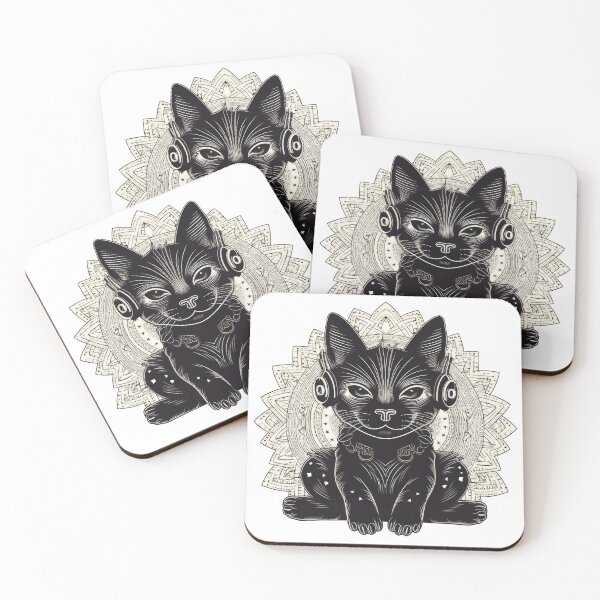 Item preview, Black Cat_Boho style_Music designed and sold by LynnePham.