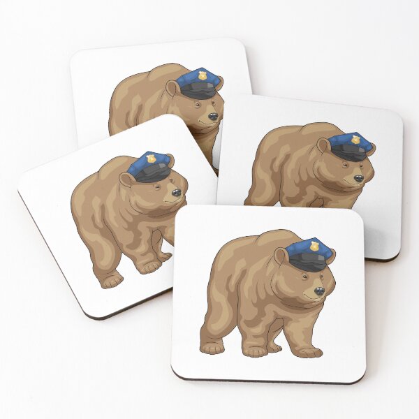 Item preview, Bear Cop Police hat Police designed and sold by Snabdesign84.
