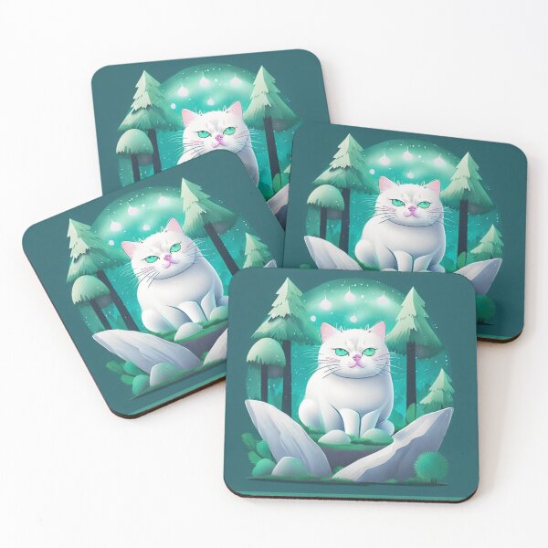 Item preview, "Serene Sunset Stroll: A Cat's Reflection" designed and sold by LeepaCreations.