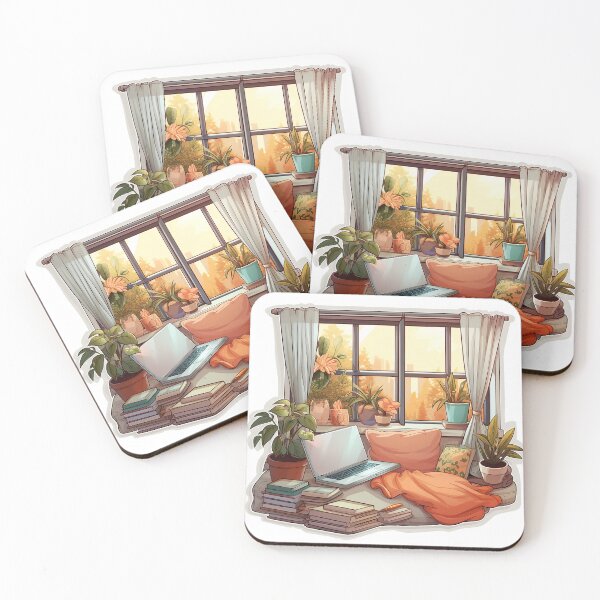 Item preview, Minimalistic Cozy Work From Home Sticker designed and sold by SamcroMike.