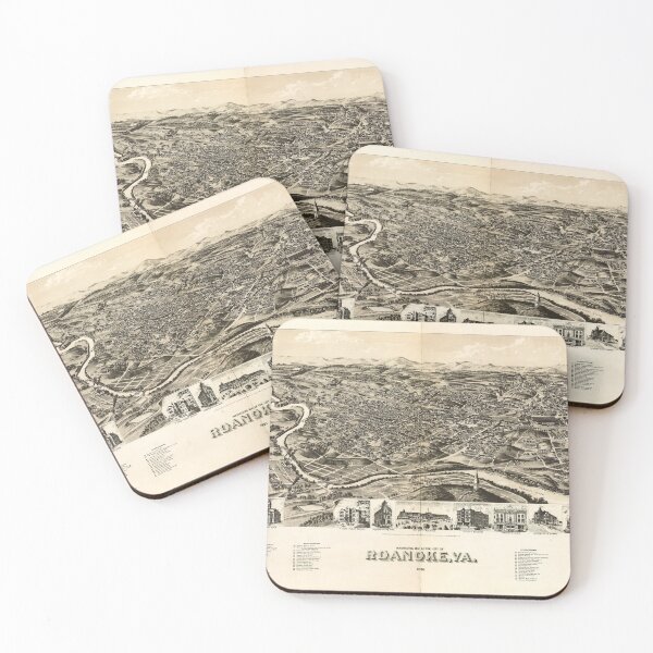 Item preview, Roanoke, Virginia (1891) designed and sold by allhistory.