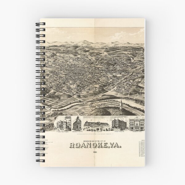 Item preview, Roanoke, Virginia (1891) designed and sold by allhistory.