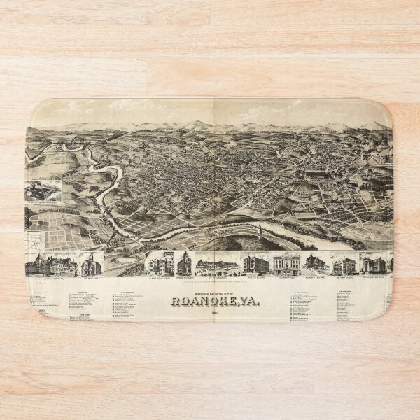 Item preview, Roanoke, Virginia (1891) designed and sold by allhistory.