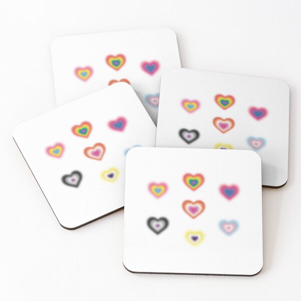 Item preview, LGBTIQ+ queer pride blurry hearts designed and sold by Florvolcanica.