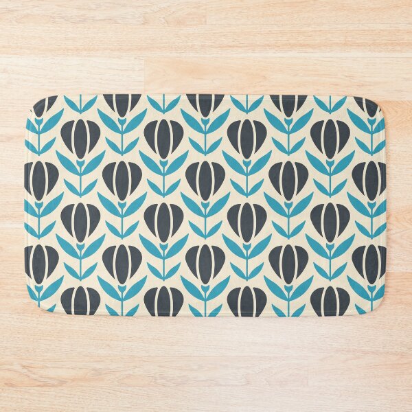 Item preview, KF 0079 A - Vintage Retro Flower 70s Modern Geometric Floral Pattern designed and sold by KhakiFinch.