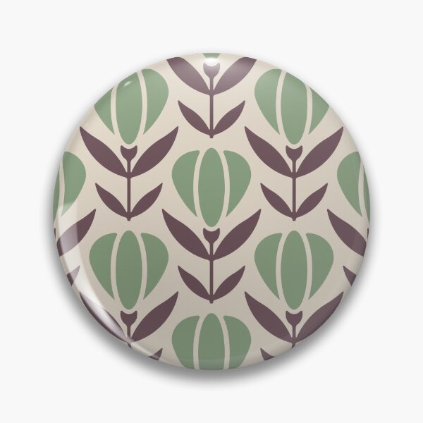 Item preview, KF 0079 E - Vintage Retro Flower 70s Modern Geometric Floral Pattern designed and sold by KhakiFinch.