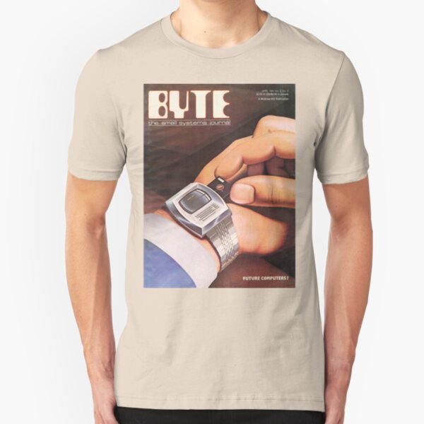 Byte Magazine Cover - 1981 Slim Fit T-Shirt