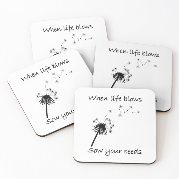Item preview, When life blows sow your seeds (light background) designed and sold by Jeeb-Arts.