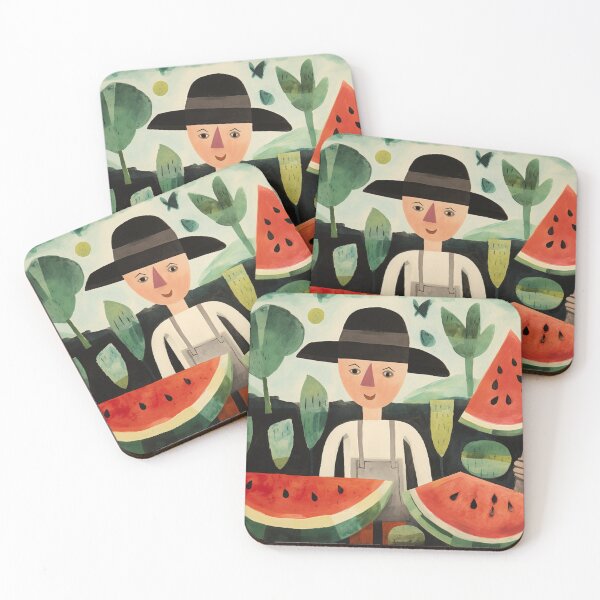 Item preview, A man surrounded by watermelon designed and sold by isBotStore.