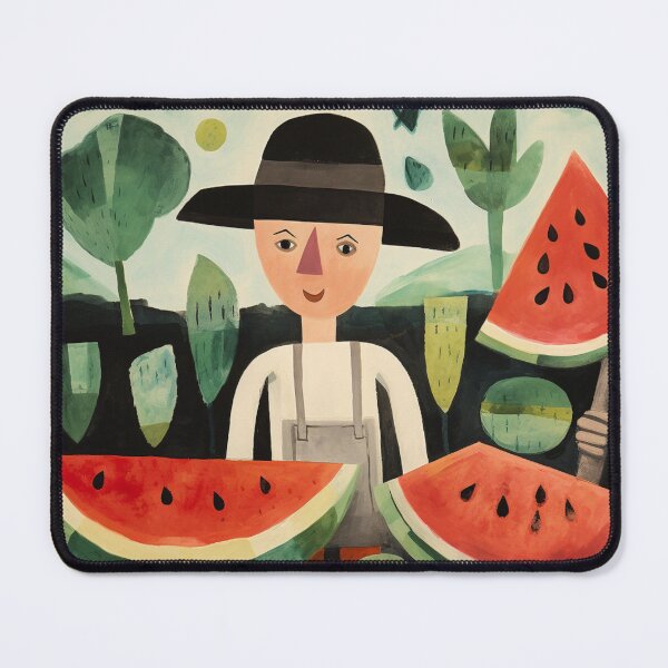 Item preview, A man surrounded by watermelon designed and sold by isBotStore.