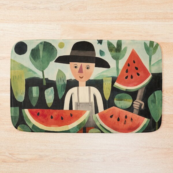 Item preview, A man surrounded by watermelon designed and sold by isBotStore.