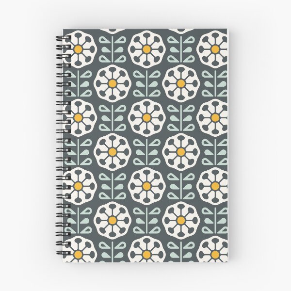 Item preview, KF 0080 A - Vintage Retro Dandelion Flower 70s Modern Geometric Floral Pattern designed and sold by KhakiFinch.