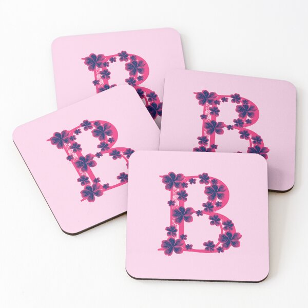 Item preview, Letter B floral monogram designed and sold by Fransyn.