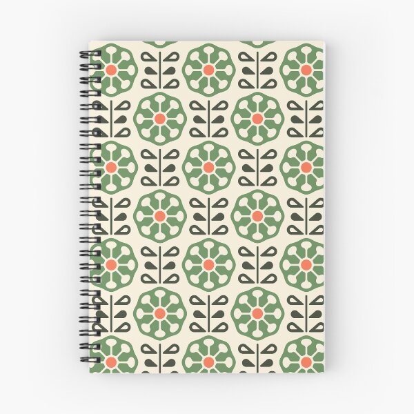 Item preview, KF 0080 C - Vintage Retro Dandelion Flower 70s Modern Geometric Floral Pattern designed and sold by KhakiFinch.