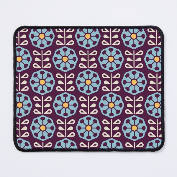 Item preview, KF 0080 D - Vintage Retro Dandelion Flower 70s Modern Geometric Floral Pattern designed and sold by KhakiFinch.