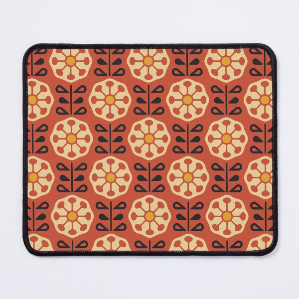 Item preview, KF 0080 F - Vintage Retro Dandelion Flower 70s Modern Geometric Floral Pattern designed and sold by KhakiFinch.