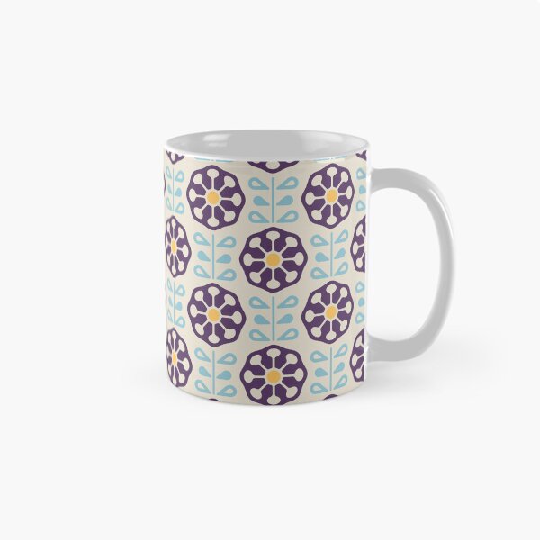 Item preview, KF 0080 G - Vintage Retro Dandelion Flower 70s Modern Geometric Floral Pattern designed and sold by KhakiFinch.