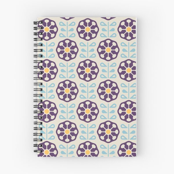 Item preview, KF 0080 G - Vintage Retro Dandelion Flower 70s Modern Geometric Floral Pattern designed and sold by KhakiFinch.