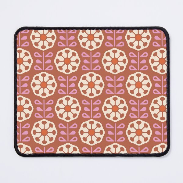 Item preview, KF 0080 H - Vintage Retro Dandelion Flower 70s Modern Geometric Floral Pattern designed and sold by KhakiFinch.