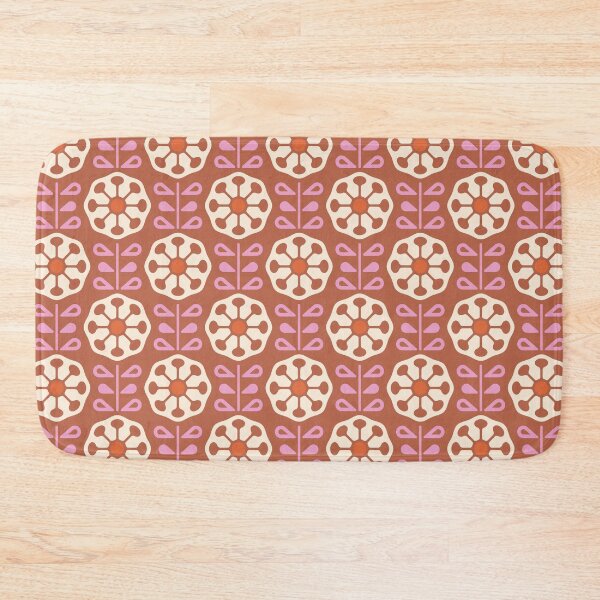 Item preview, KF 0080 H - Vintage Retro Dandelion Flower 70s Modern Geometric Floral Pattern designed and sold by KhakiFinch.