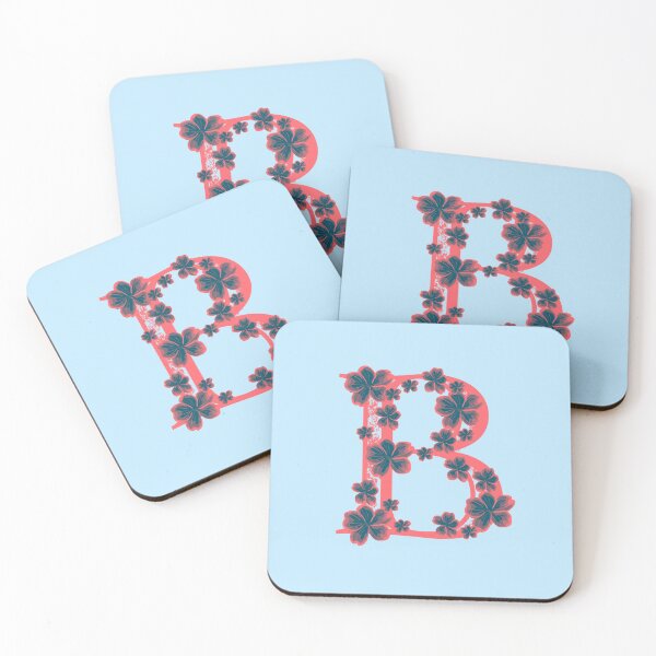Item preview, Letter B floral monogram designed and sold by Fransyn.