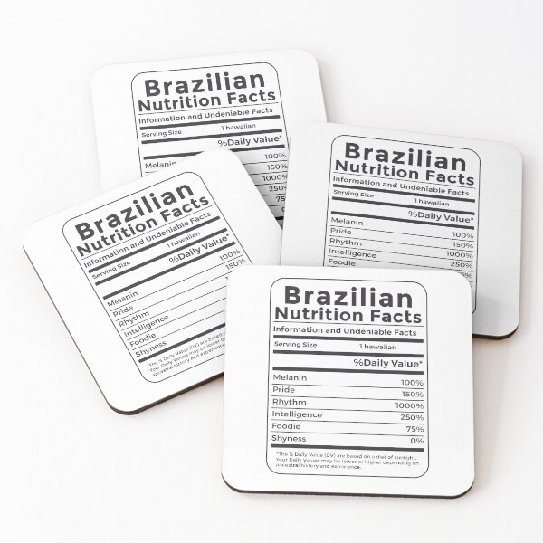 Item preview, Brazilian Nutritional Facts Brazil Pride designed and sold by MrEddie10.