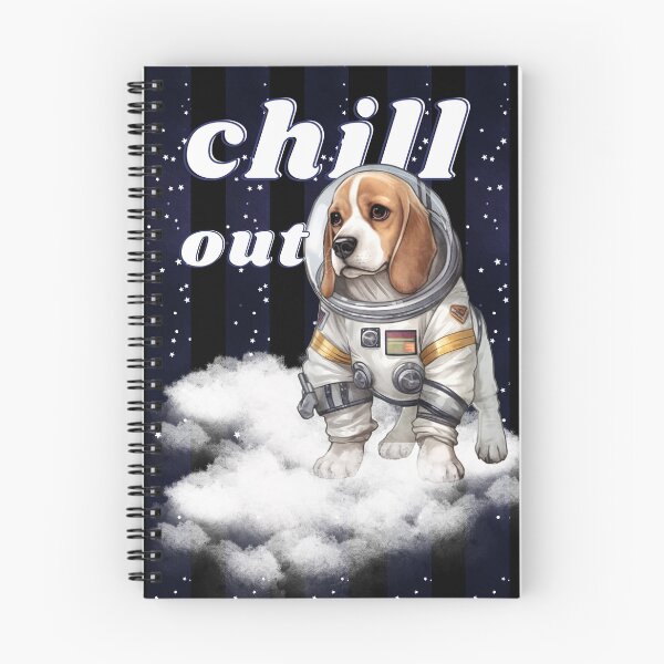 Item preview, Chill out - Beagle Astronaut, rest and relaxation. Relax and calm. Calm down, chill out. Funny Spacedog designed and sold by PupilLove.