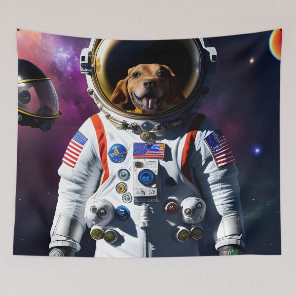 Item preview, Dog in Space - Cyberpunk Animal designed and sold by joejiing.