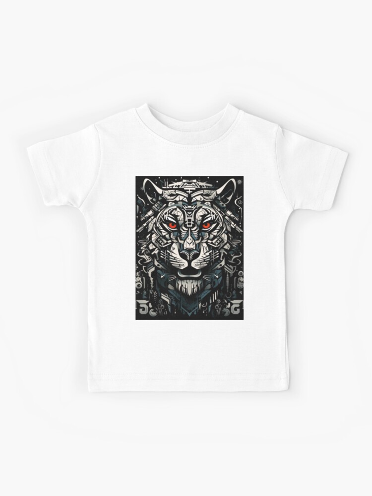 Tribal Tiger Black T-Shirt