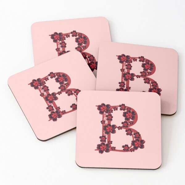 Item preview, Letter B floral monogram designed and sold by Fransyn.