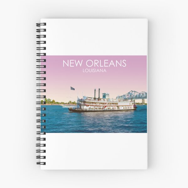 Artikelvorschau, Mississippi Fluss, New Orleans, Louisiana, USA, Druck entworfen und verkauft von summattodraw.