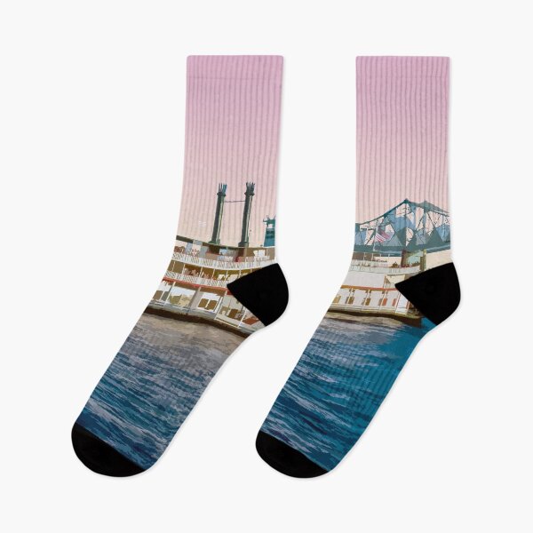 Item preview, Mississippi River, New Orleans, Louisiana, USA, Print designed and sold by summattodraw.