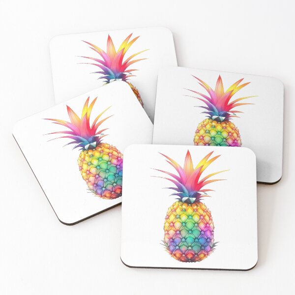 Item preview, design of a colorful pineapple designed and sold by DeluxBee.