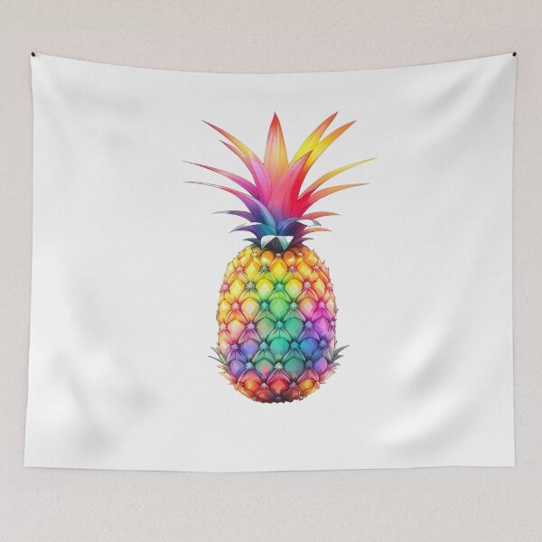 Item preview, design of a colorful pineapple designed and sold by DeluxBee.