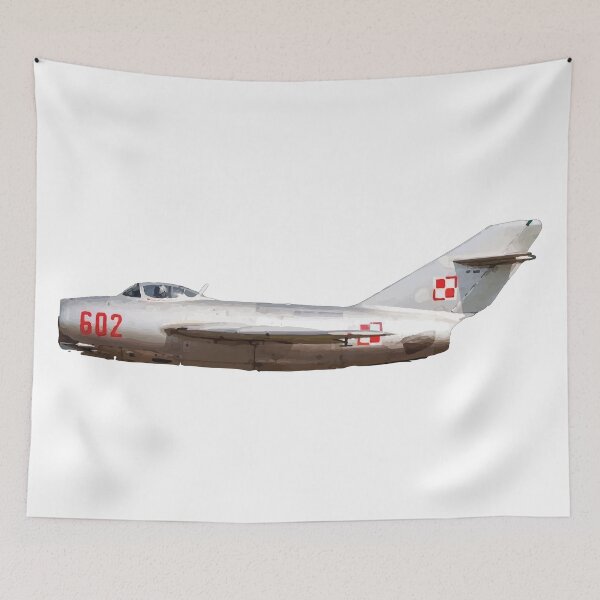 Item preview, Mikoyan Gurevich MiG 15 FAGOT Fighter Jet side view Polish Air Force  designed and sold by AfterburnerOne.