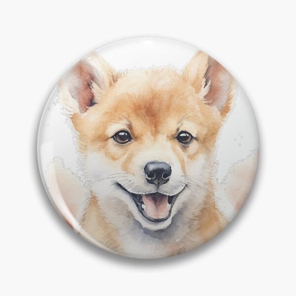 Item preview, Cute Dingo Puppy Watercolor Painting designed and sold by BrushstrokesA.