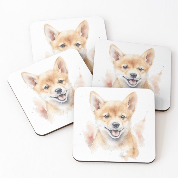 Item preview, Cute Dingo Puppy Watercolor Painting designed and sold by BrushstrokesA.