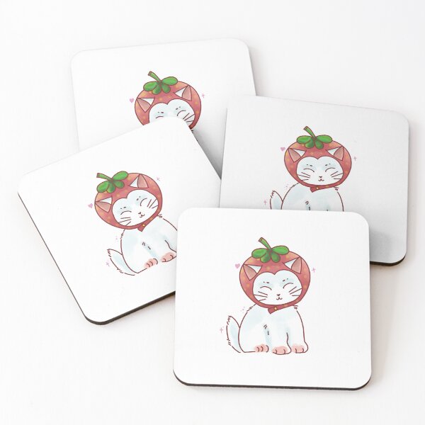 Item preview, Strawberry Hat White cat  designed and sold by Cefaultart.
