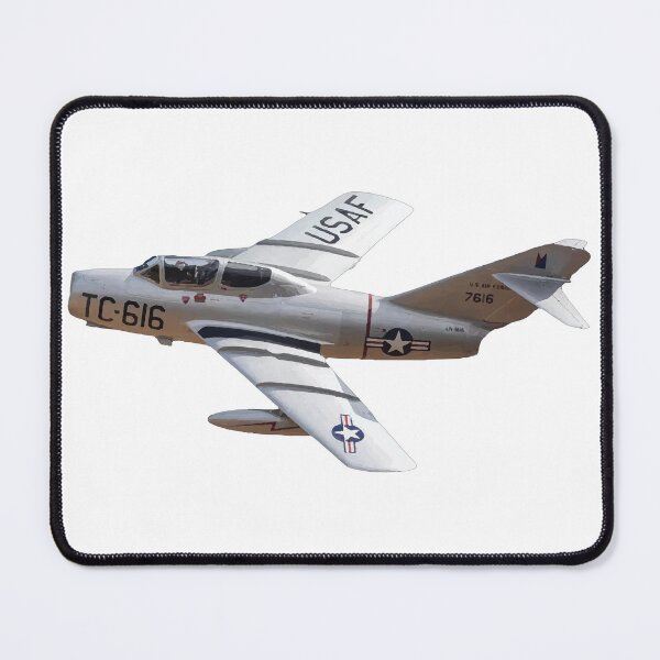Item preview, Mikoyan Gurevich MiG 15 FAGOT Fighter Jet turning left US Air Force designed and sold by AfterburnerOne.