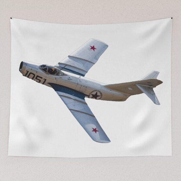 Item preview, Mikoyan Gurevich MiG 15 FAGOT Fighter Jet turning right Russian Air Force 1947 designed and sold by AfterburnerOne.