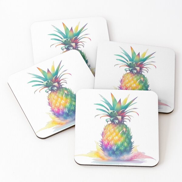 Item preview, design of a colorful pineapple designed and sold by DeluxBee.