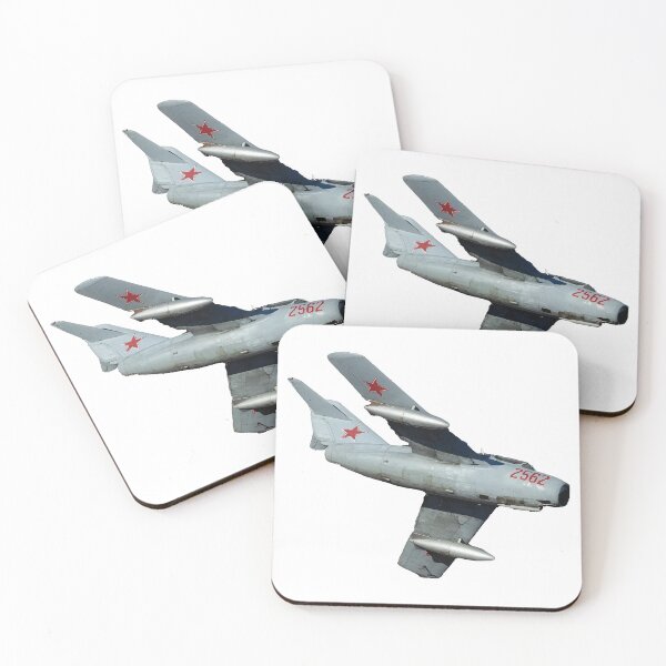 Item preview, Mikoyan Gurevich MiG 15 FAGOT Fighter Jet turning left Russian Air Force  designed and sold by AfterburnerOne.